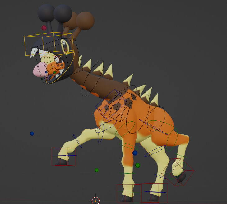 Farigiraf Low-poly 3D model_5