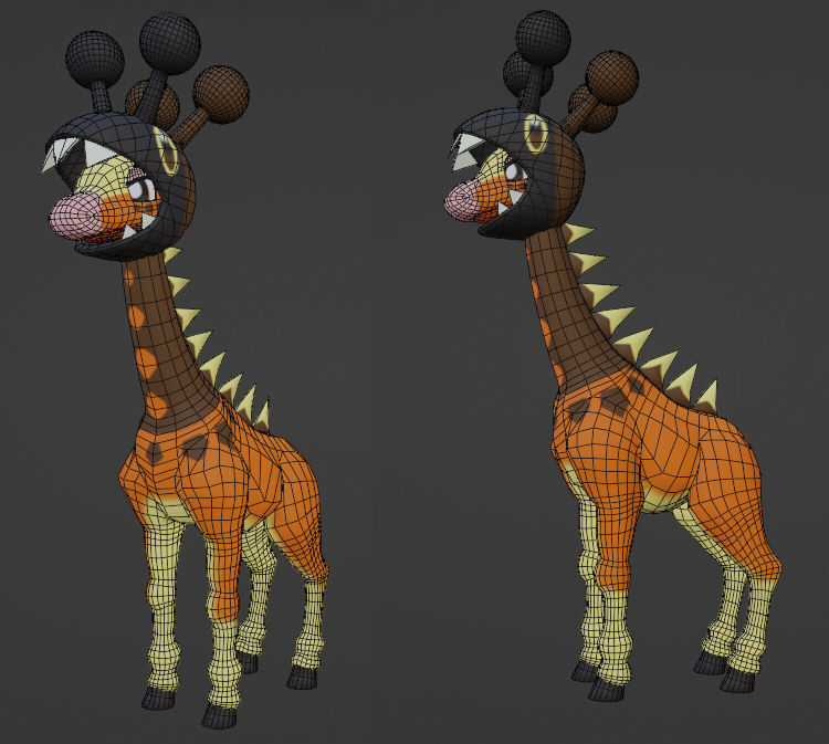 Farigiraf Low-poly 3D model_6