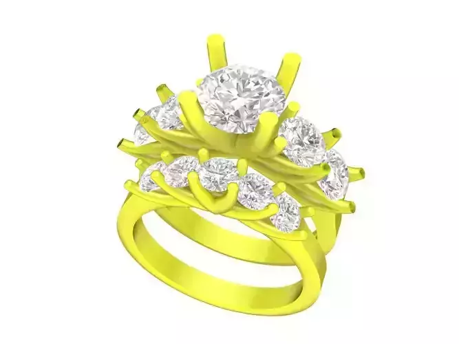 7051 luxury hongkong diamond women ring