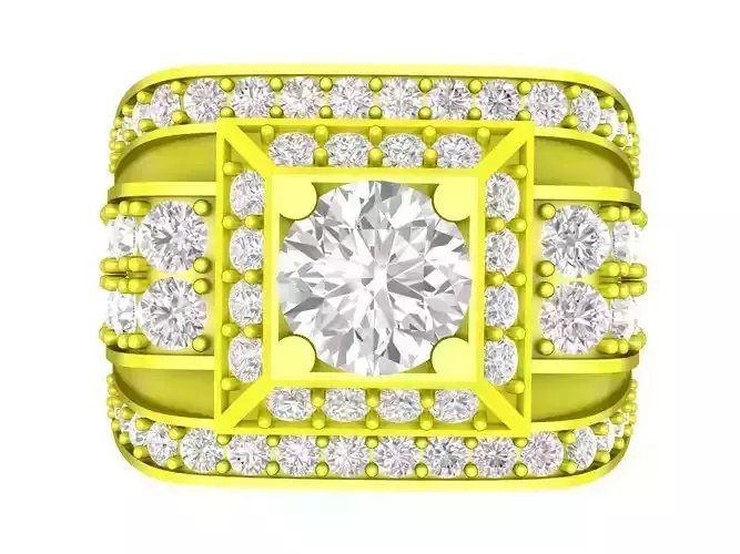 7056 luxury korean diamond men ring