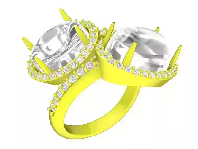 7060 oval ruby diamond women ring