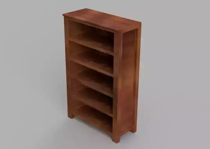 An easy to print bookshelf Free 3D print model