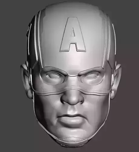Captain America Steve Rogers Headsculpt Chris Evans 3D print model
