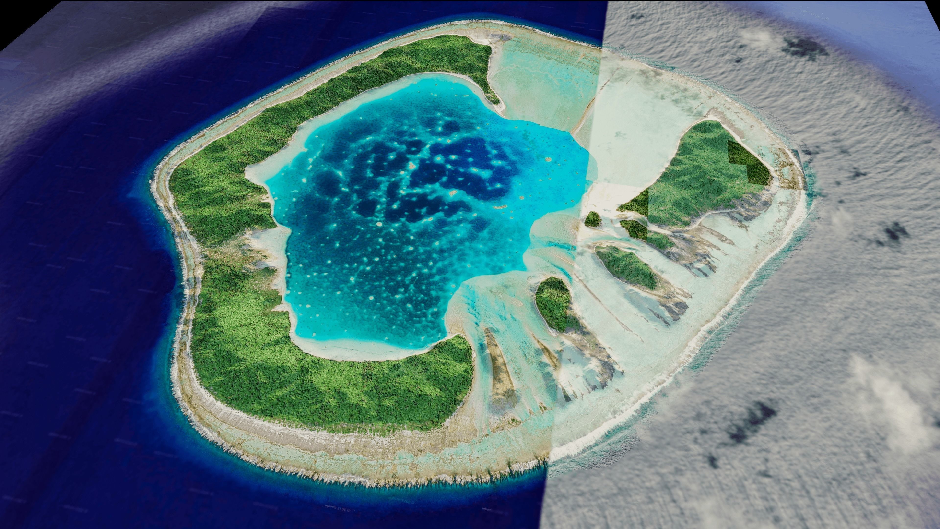 Motu One Island 3d model terrain Low-poly 3D model_9