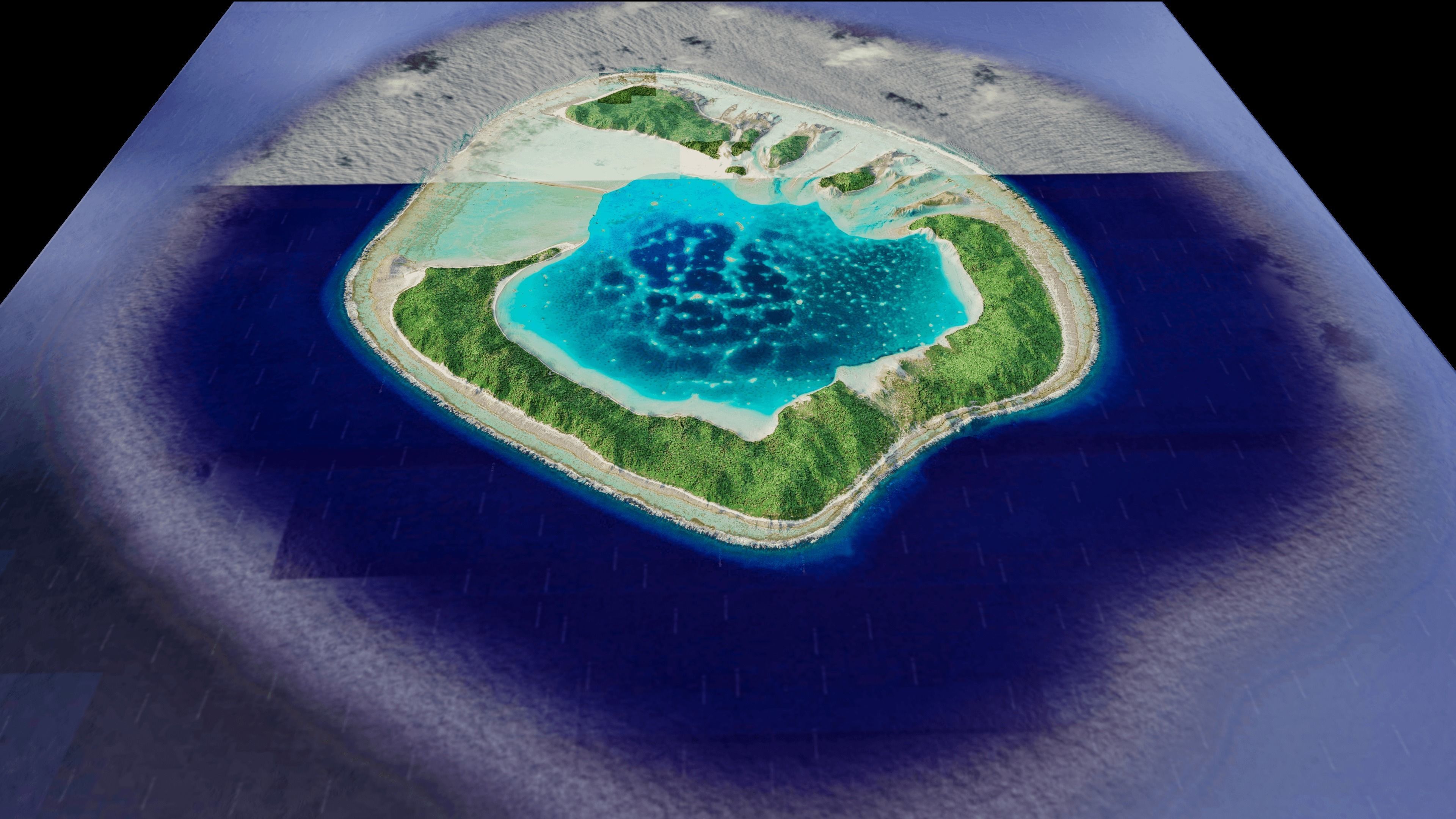 Motu One Island 3d model terrain Low-poly 3D model_7