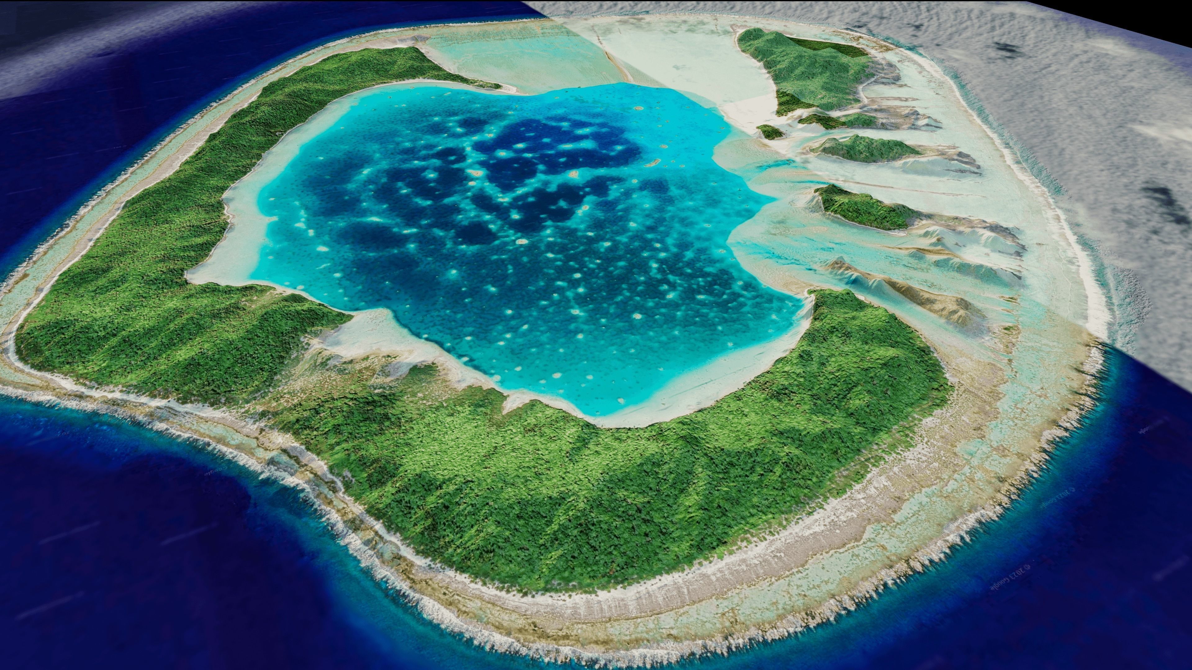 Motu One Island 3d model terrain Low-poly 3D model_8