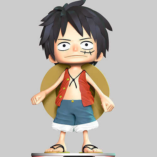 One Piece - Luffy young Free 3D print model