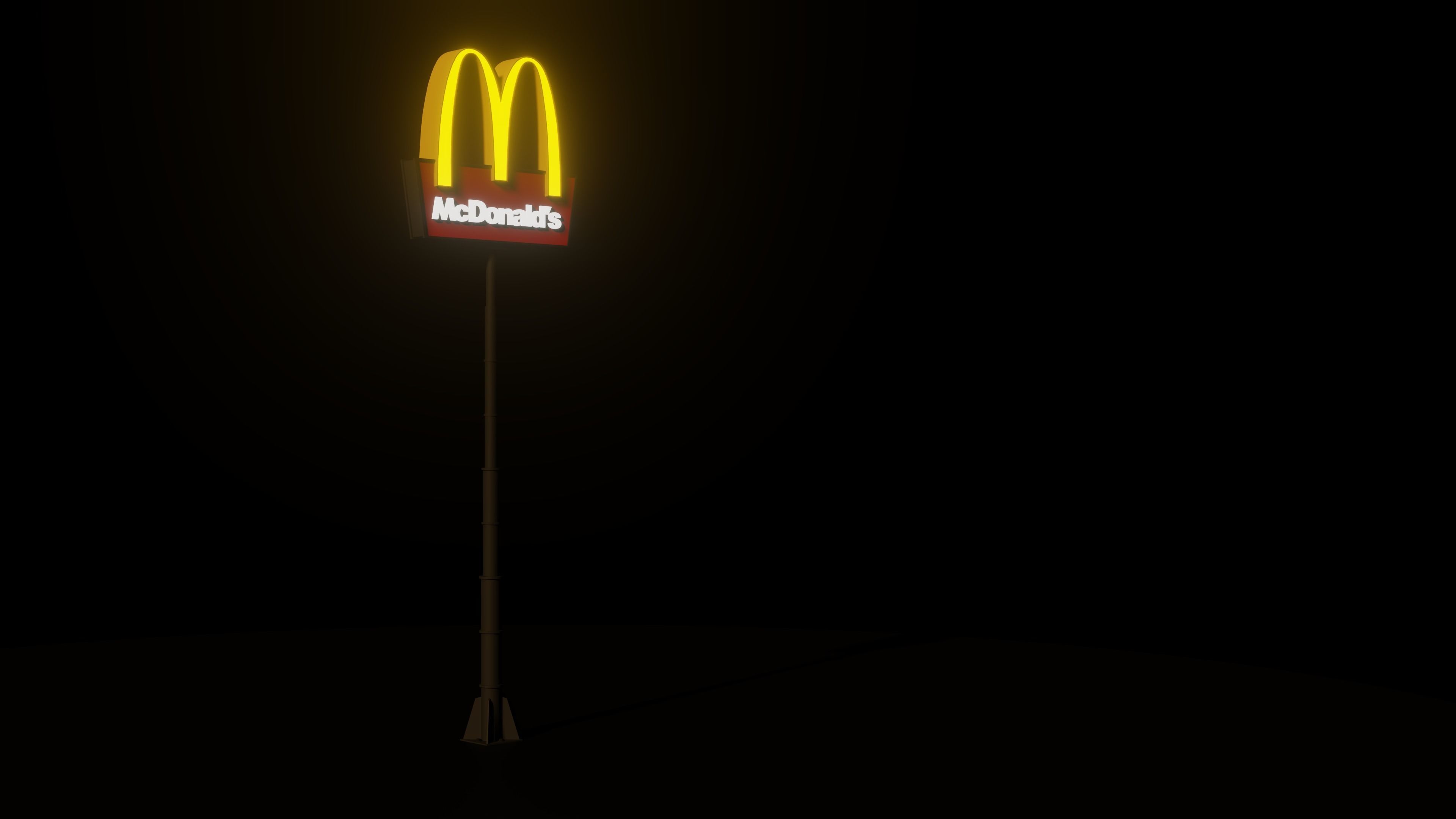 McDonalds Arch 3D Model Low-poly 3D model_9