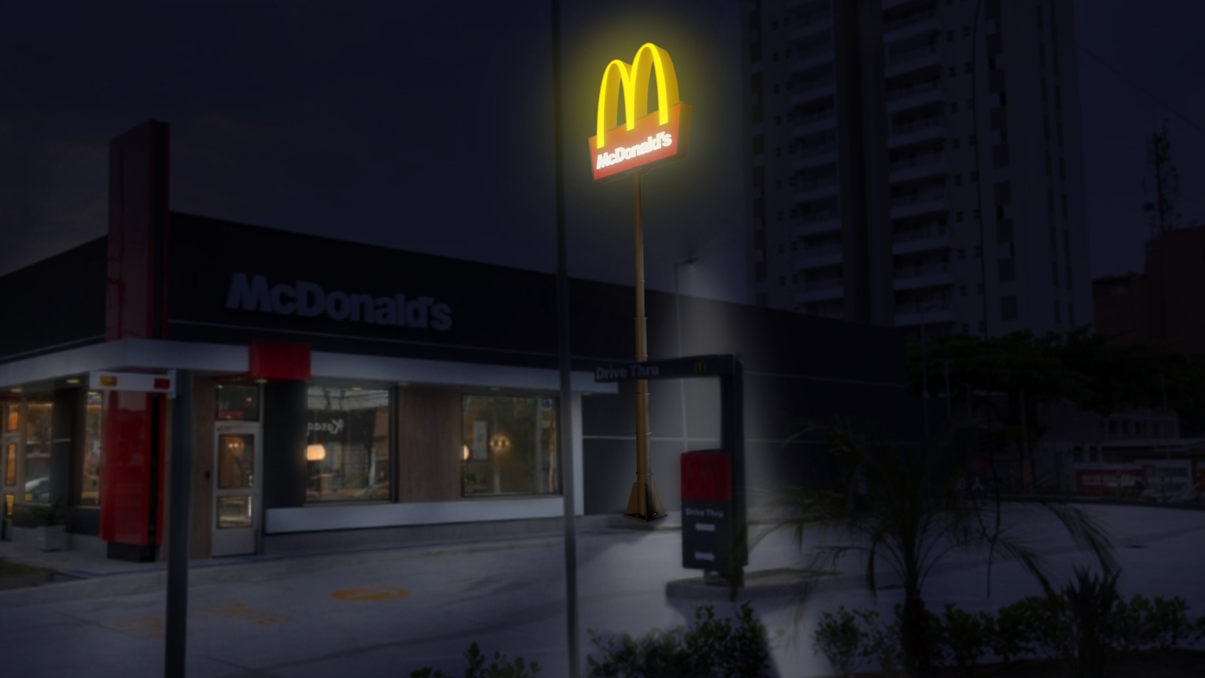 McDonalds Arch 3D Model Low-poly 3D model_7
