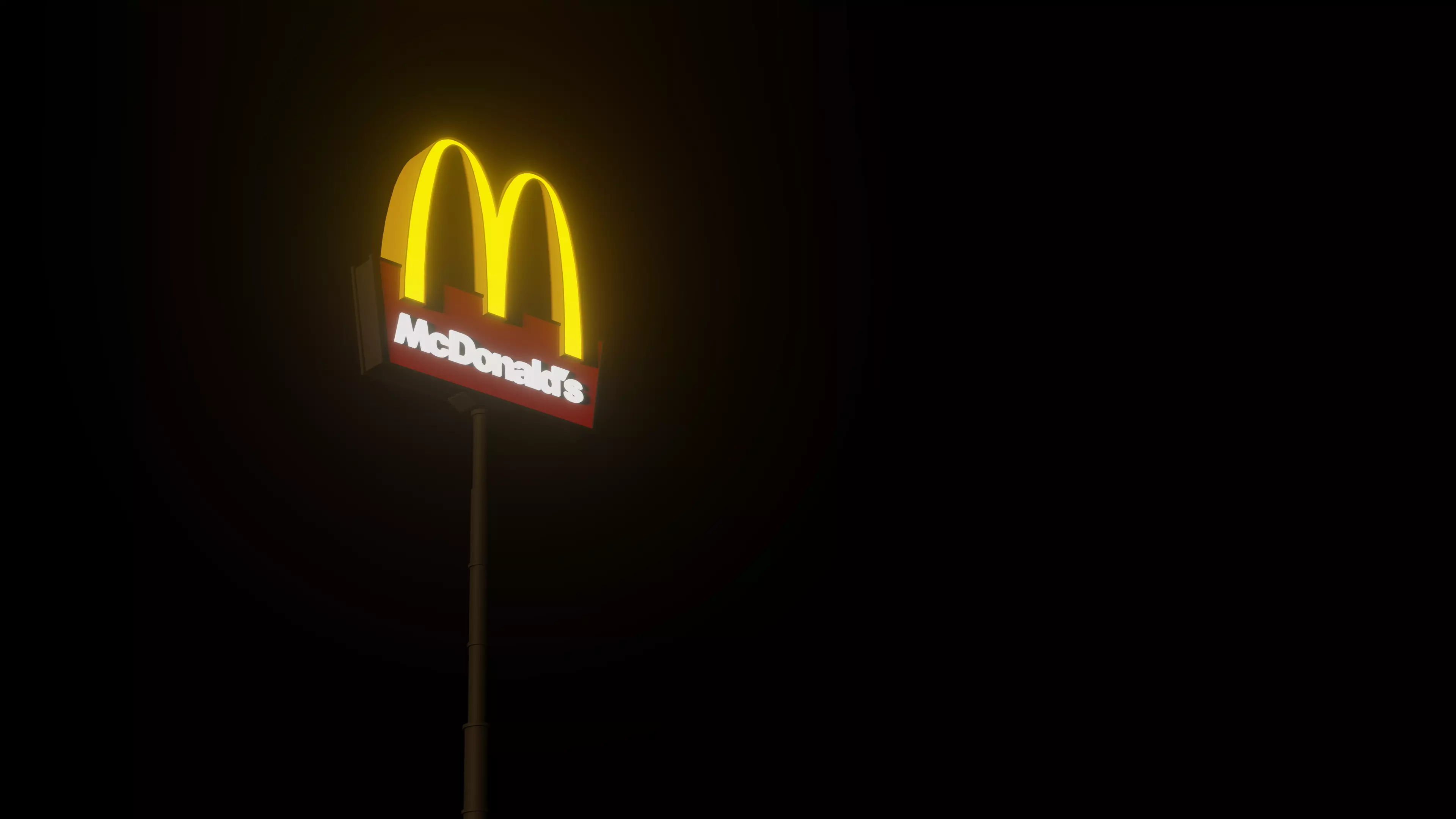 McDonalds Arch 3D Model Low-poly 3D model_0
