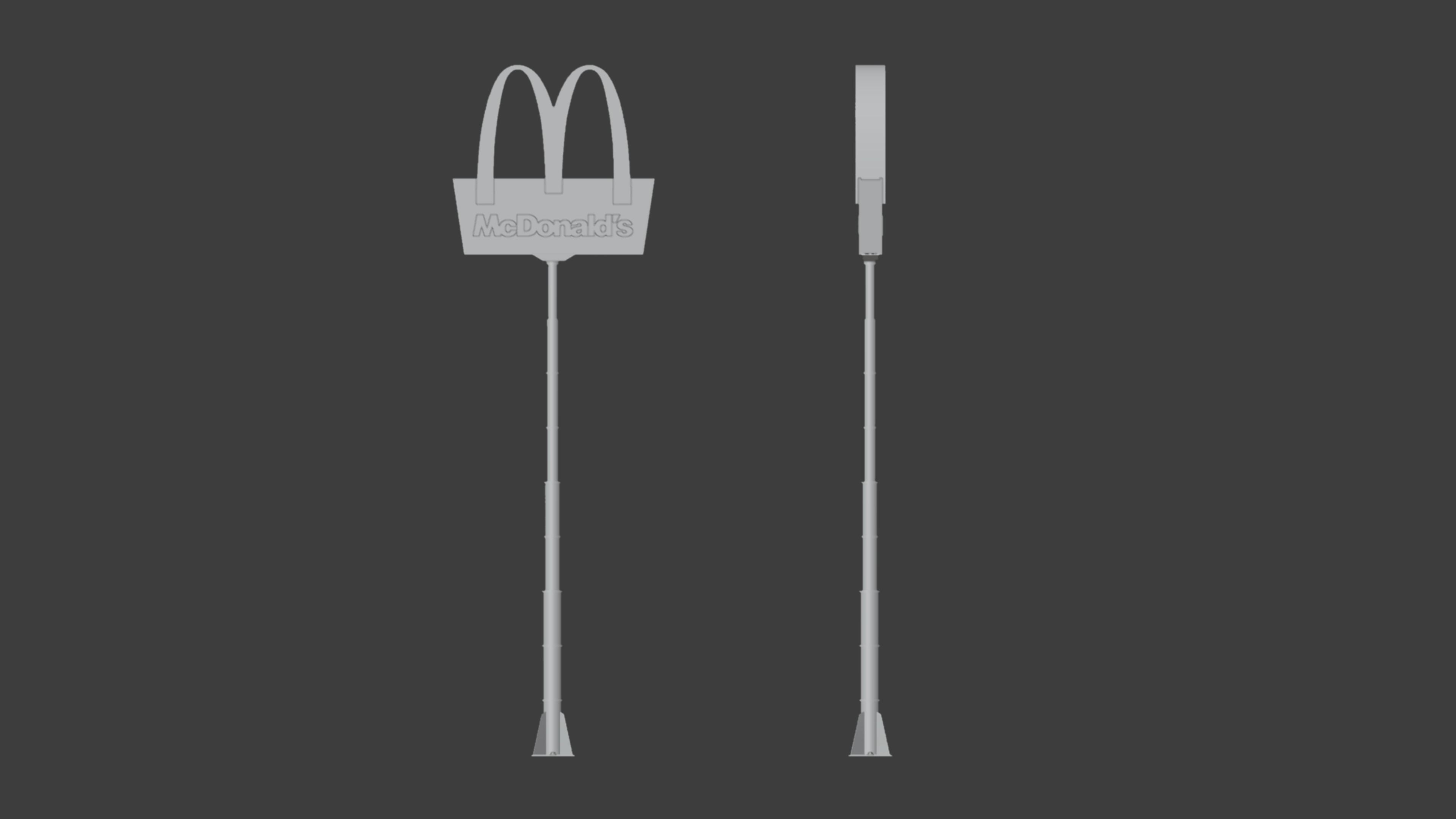 McDonalds Arch 3D Model Low-poly 3D model_3