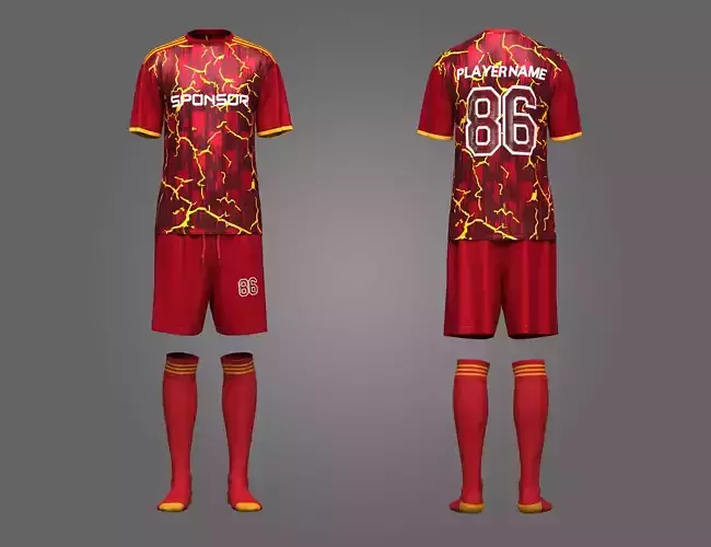 Soccer Dress 3d Model 3D model