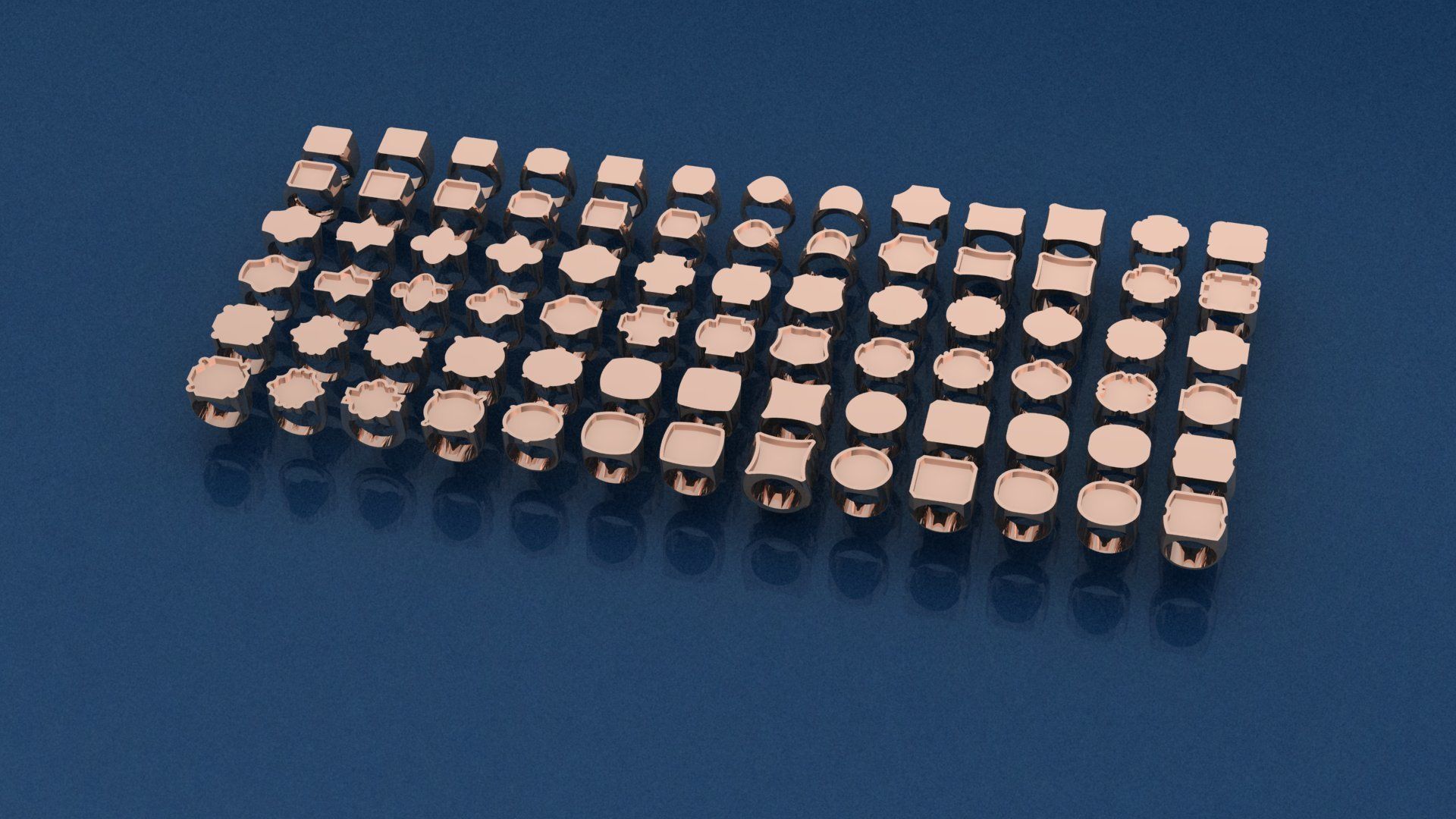 Ring Collection  3D print model_2