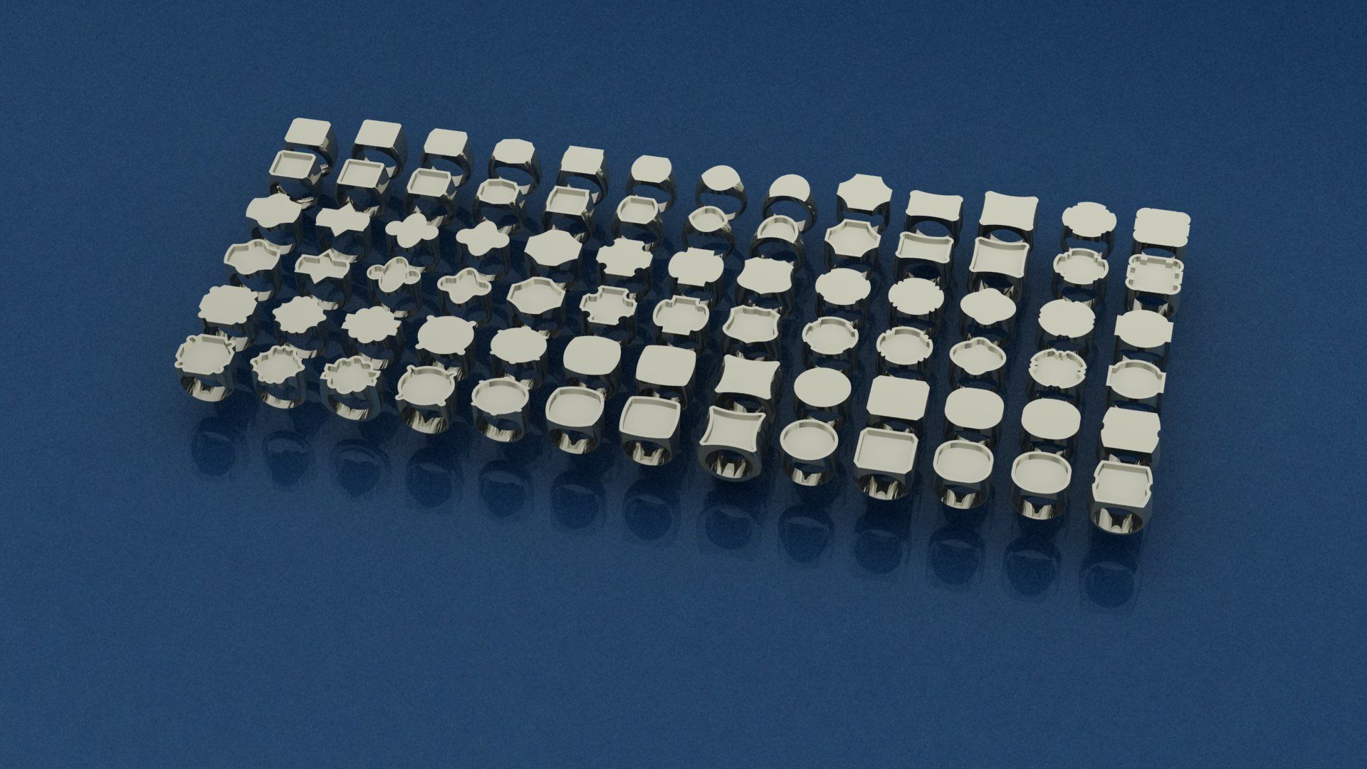 Ring Collection  3D print model_1