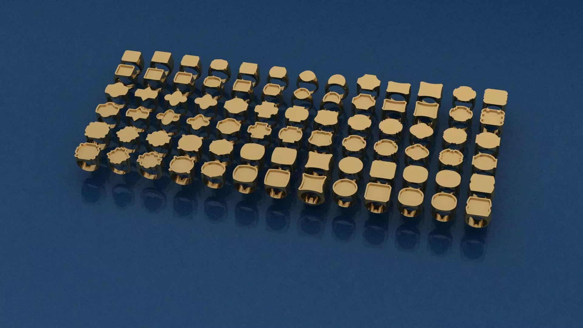 Ring Collection  3D print model_0