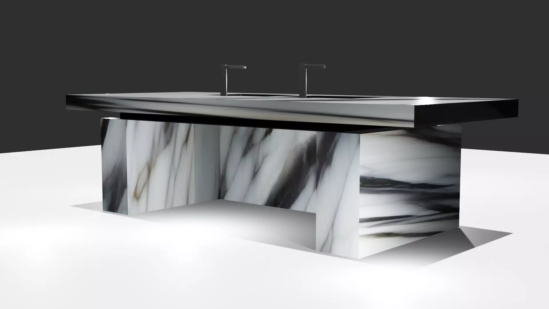 Kitchen Island 3D model_0