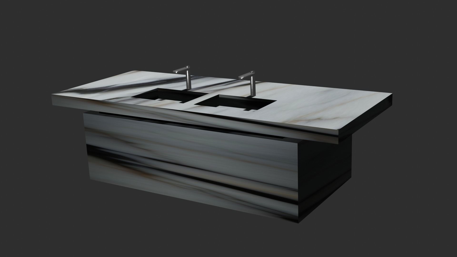 Kitchen Island 3D model_4