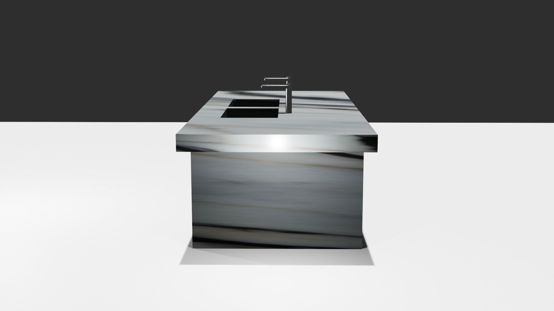 Kitchen Island 3D model_3