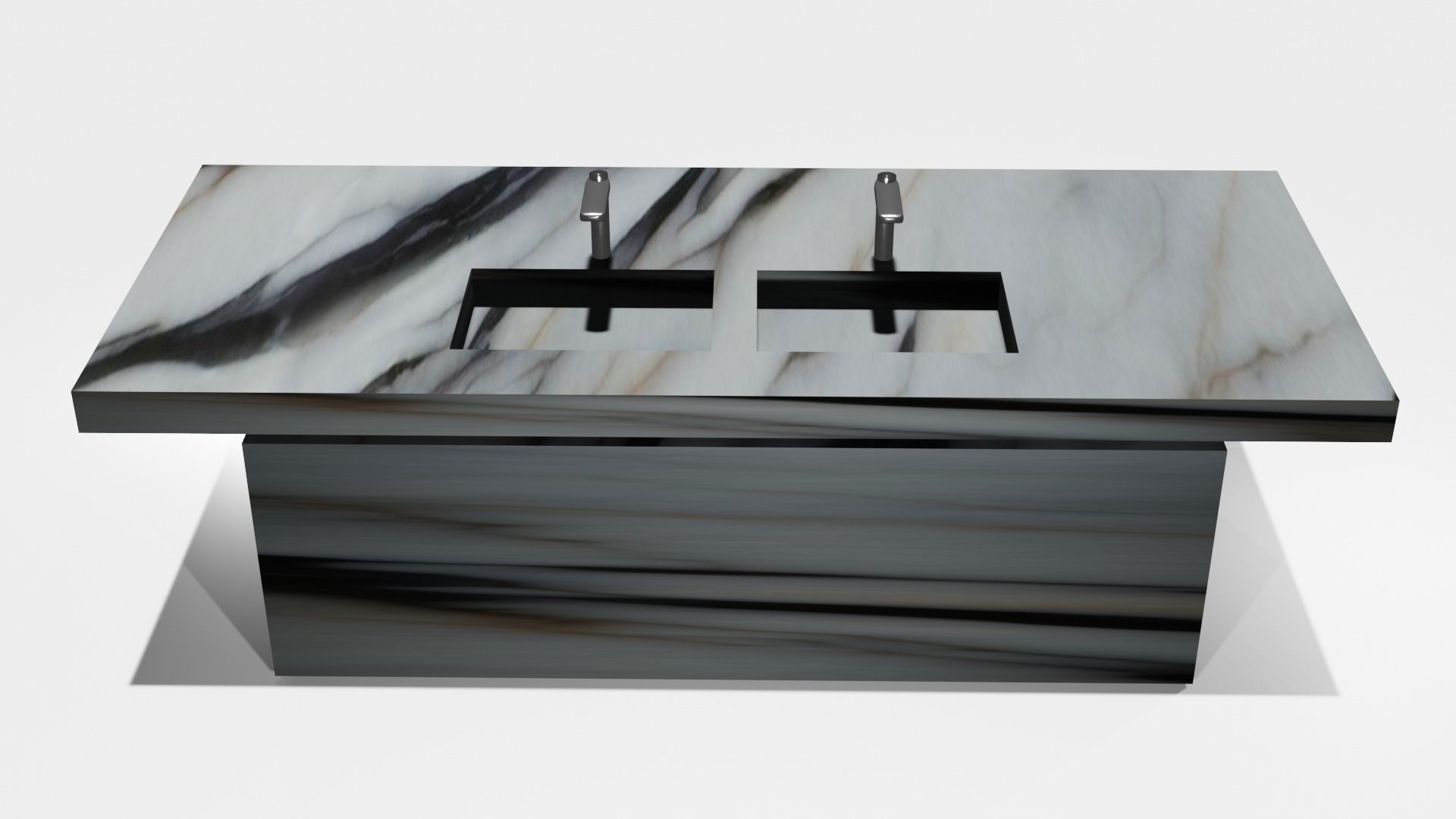 Kitchen Island 3D model_1