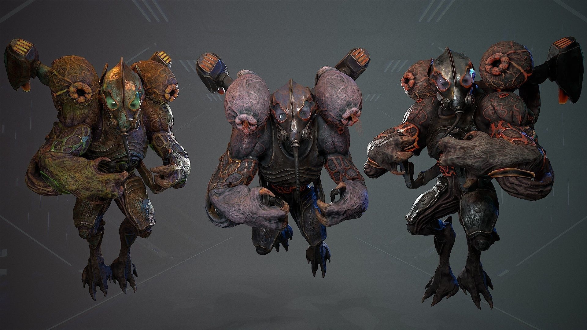 Biochemical Monster 07 Low-poly 3D model_5