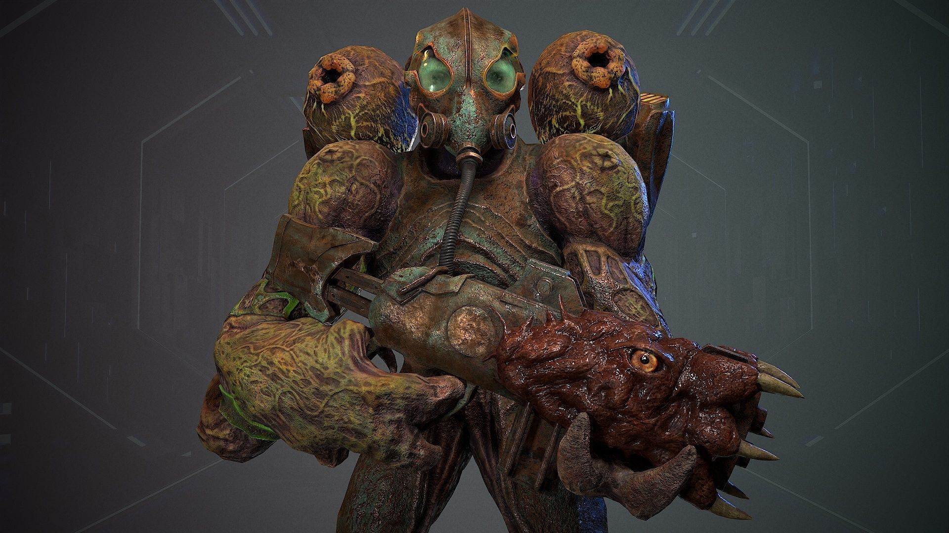 Biochemical Monster 07 Low-poly 3D model_15