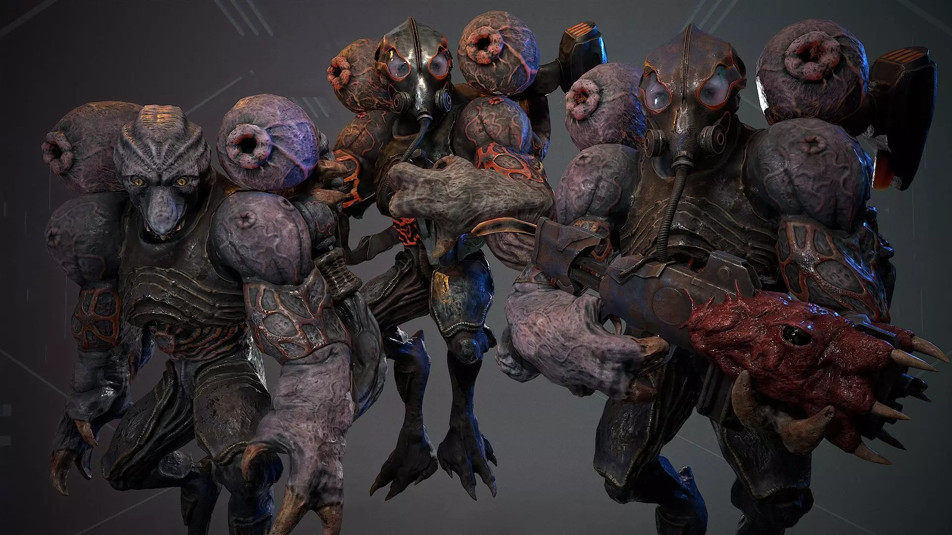 Biochemical Monster 07 Low-poly 3D model_0