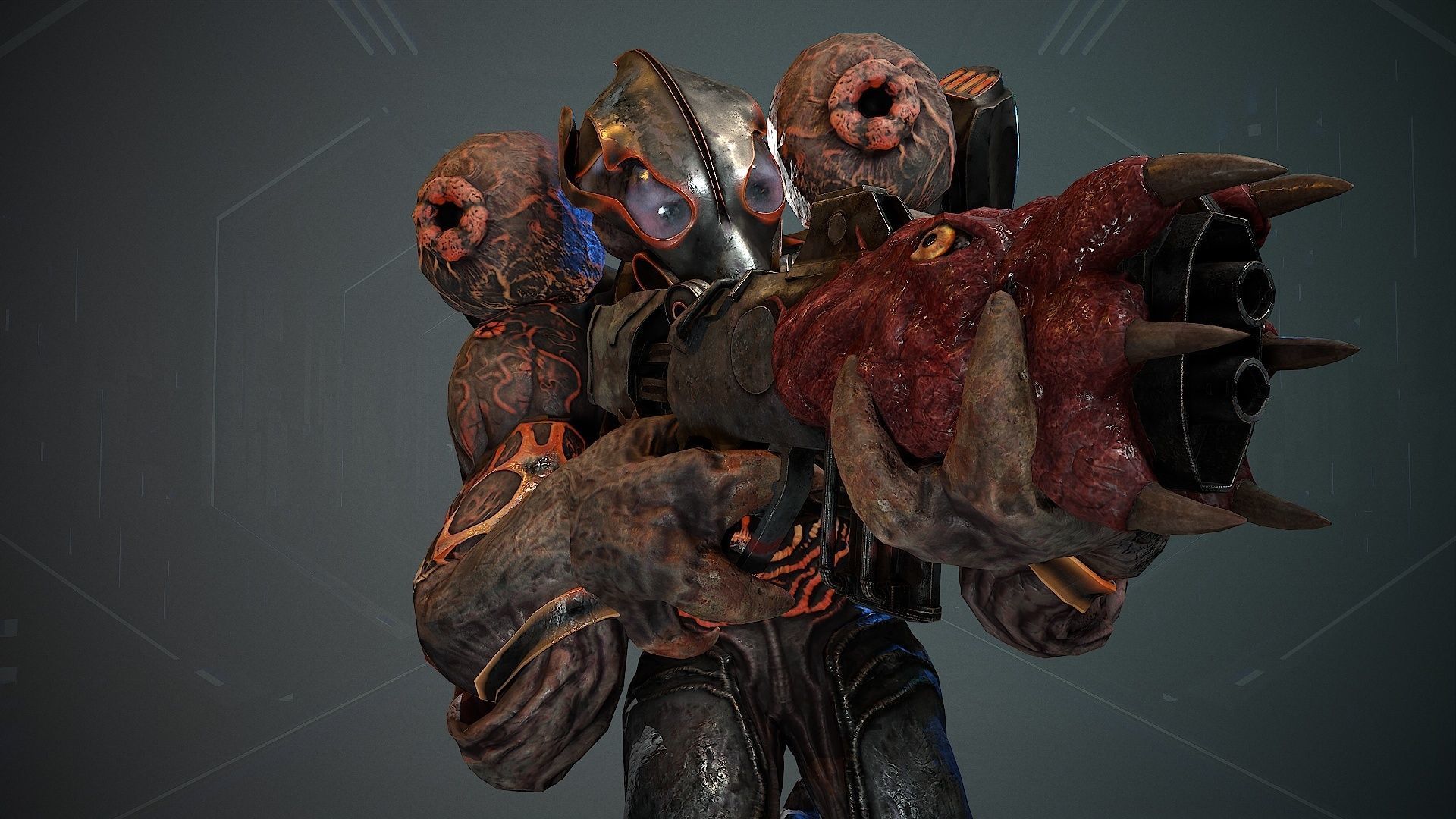 Biochemical Monster 07 Low-poly 3D model_12