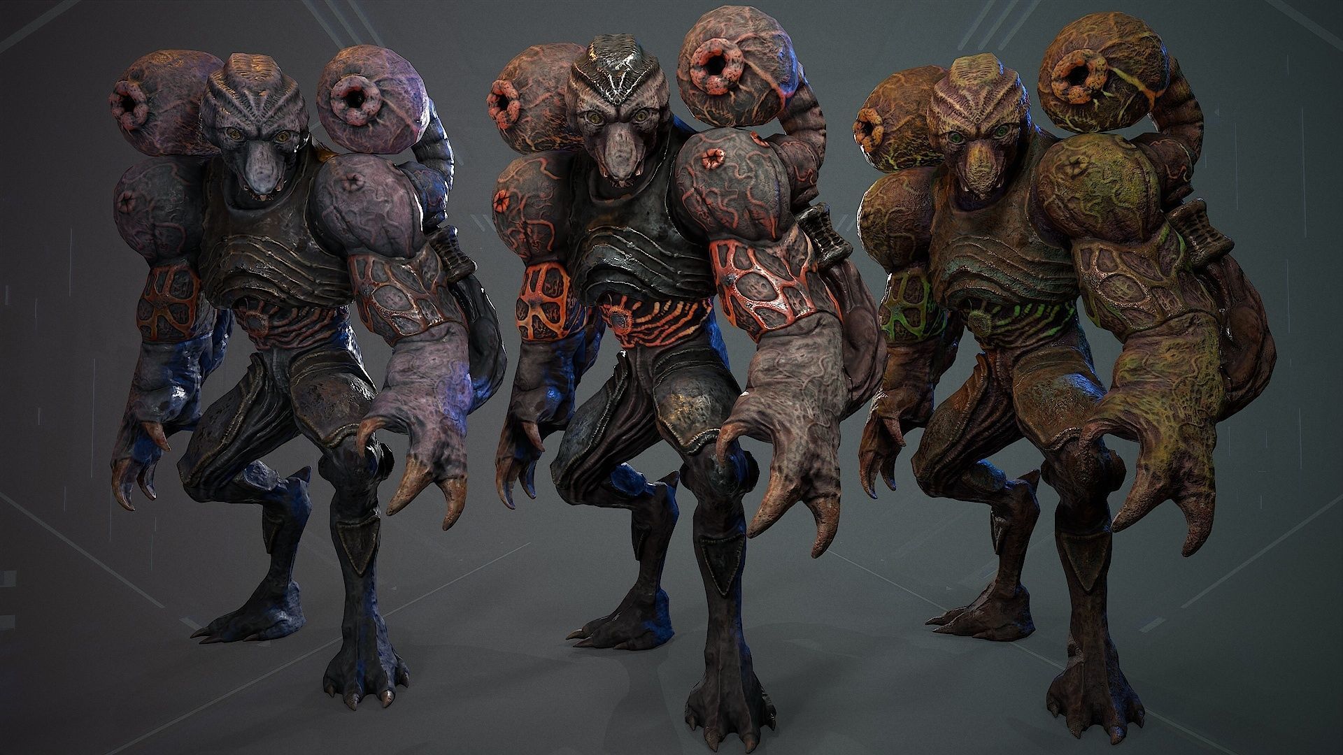 Biochemical Monster 07 Low-poly 3D model_4