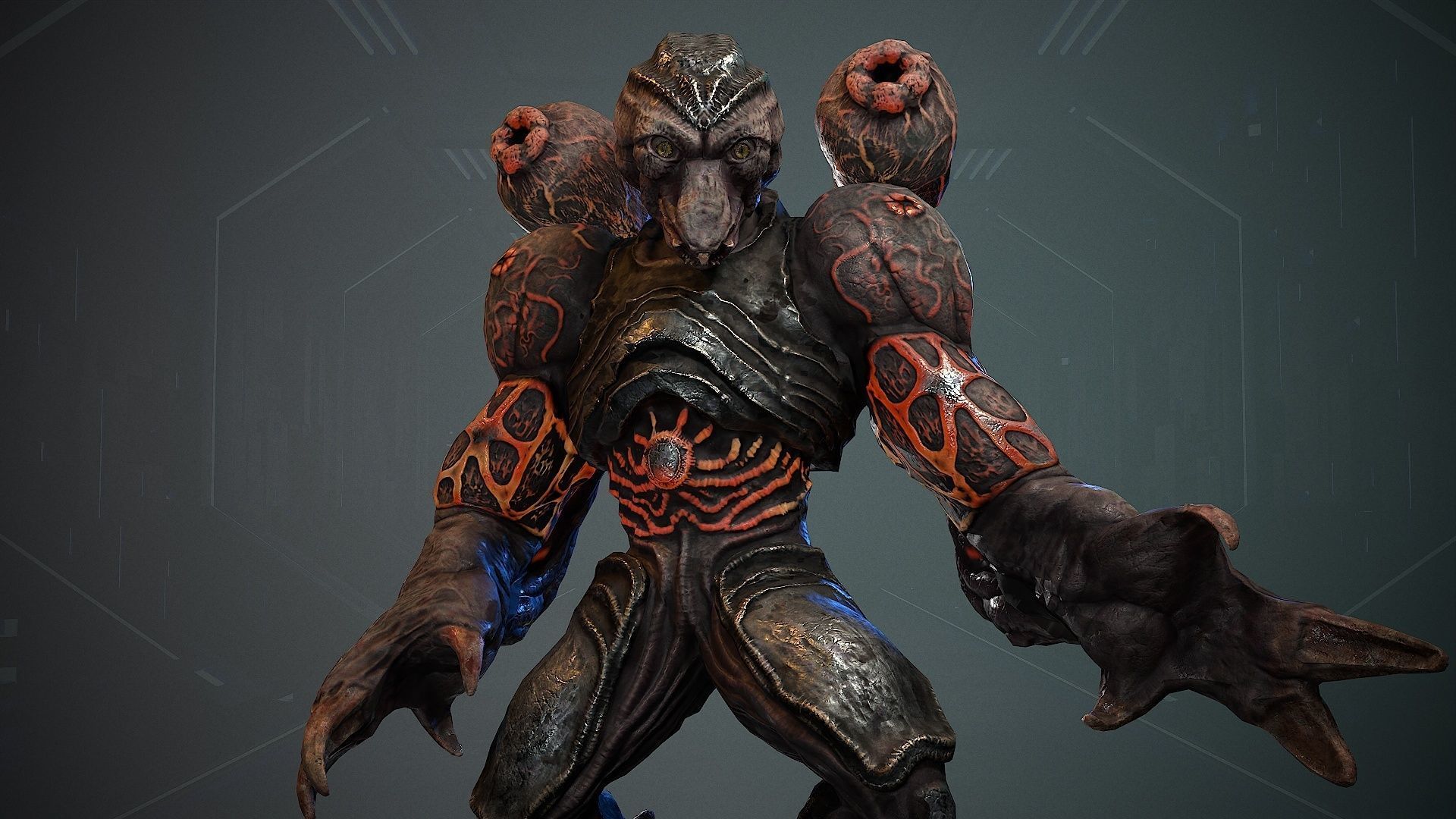 Biochemical Monster 07 Low-poly 3D model_18