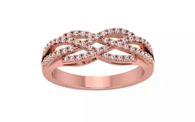 Classic Women Wedding Band 3dm STL OBJ FBX Render Details