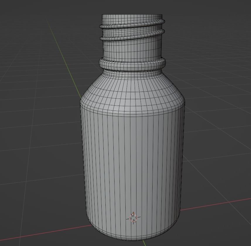 Medical Dropper Bottle Low-poly 3D model_9