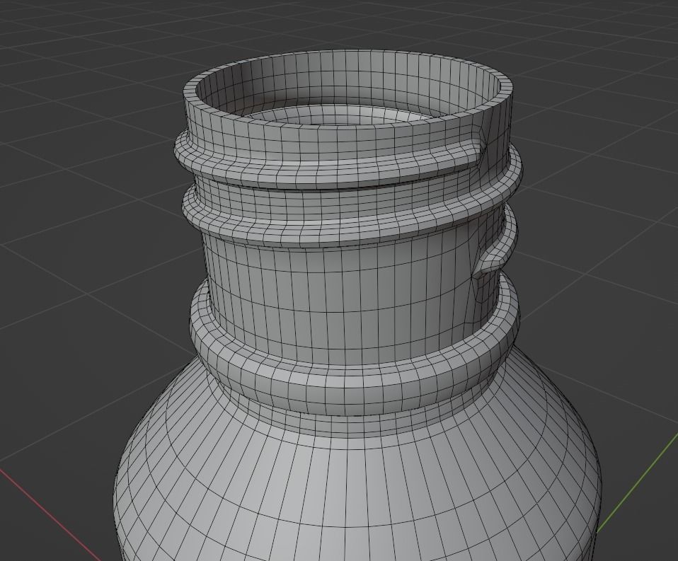 Medical Dropper Bottle Low-poly 3D model_11