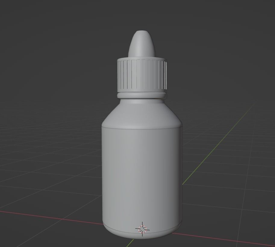 Medical Dropper Bottle Low-poly 3D model_6