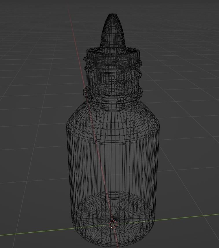 Medical Dropper Bottle Low-poly 3D model_16