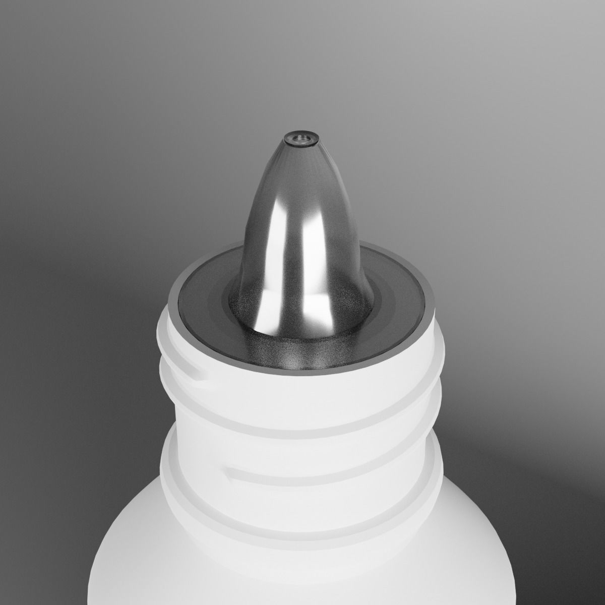 Medical Dropper Bottle Low-poly 3D model_4