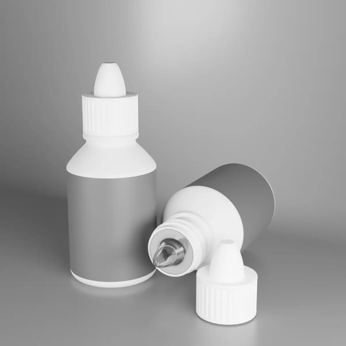 Medical Dropper Bottle Low-poly 3D model_0