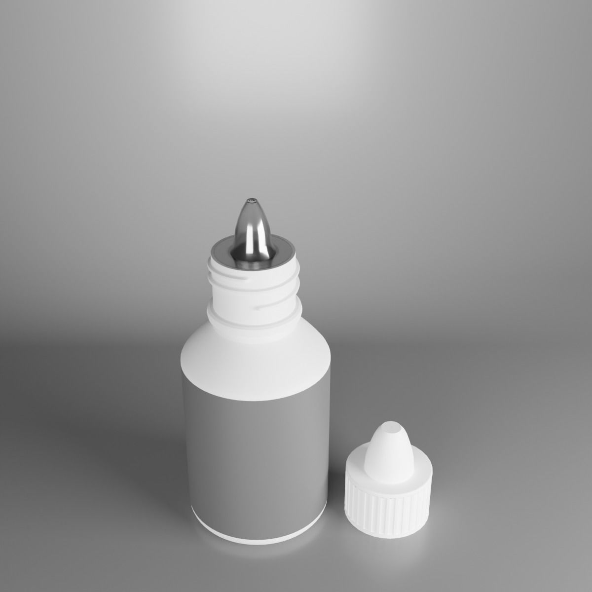 Medical Dropper Bottle Low-poly 3D model_2