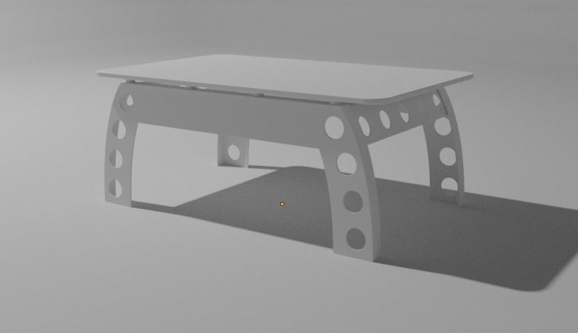 Garage Coffee Table 3D model_3