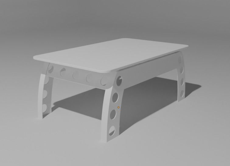 Garage Coffee Table 3D model_2