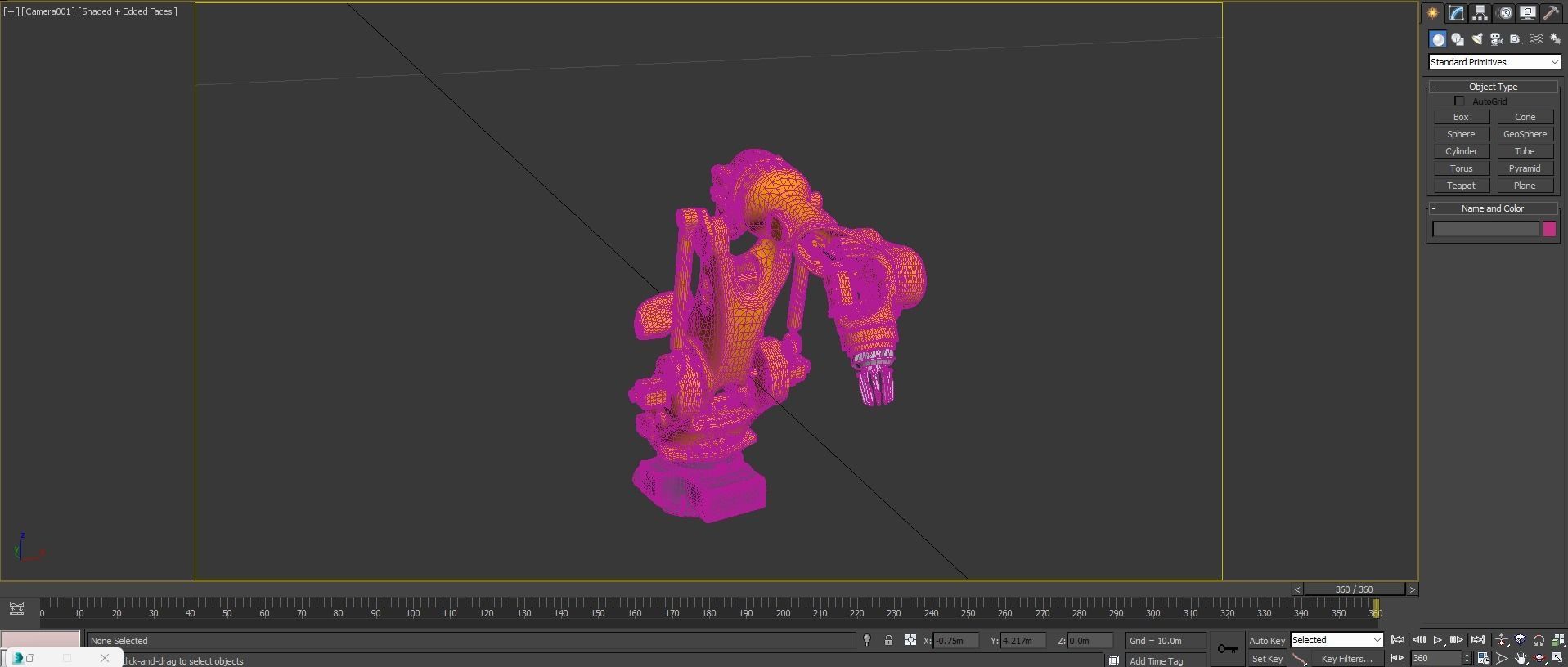 Mechanical arm 3D model_4