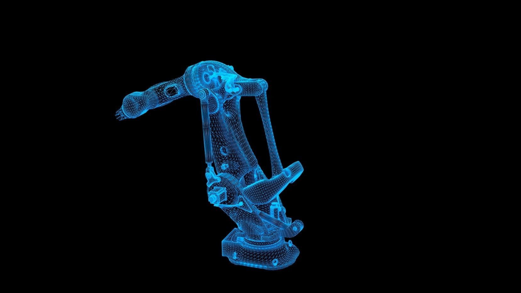 Mechanical arm 3D model_2