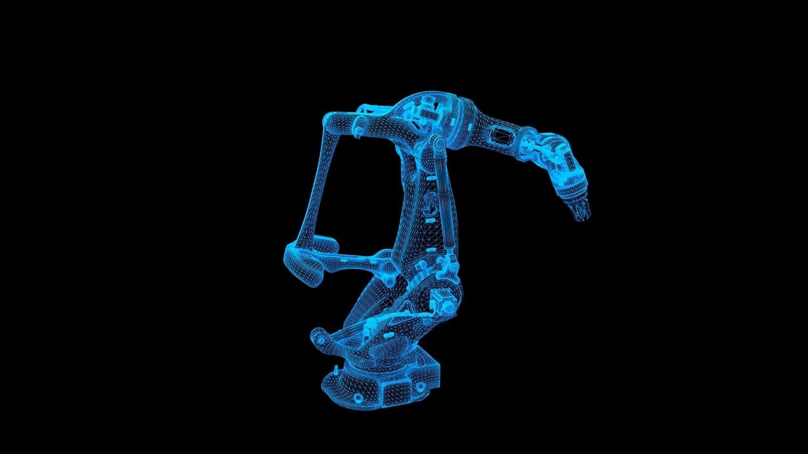 Mechanical arm 3D model_3