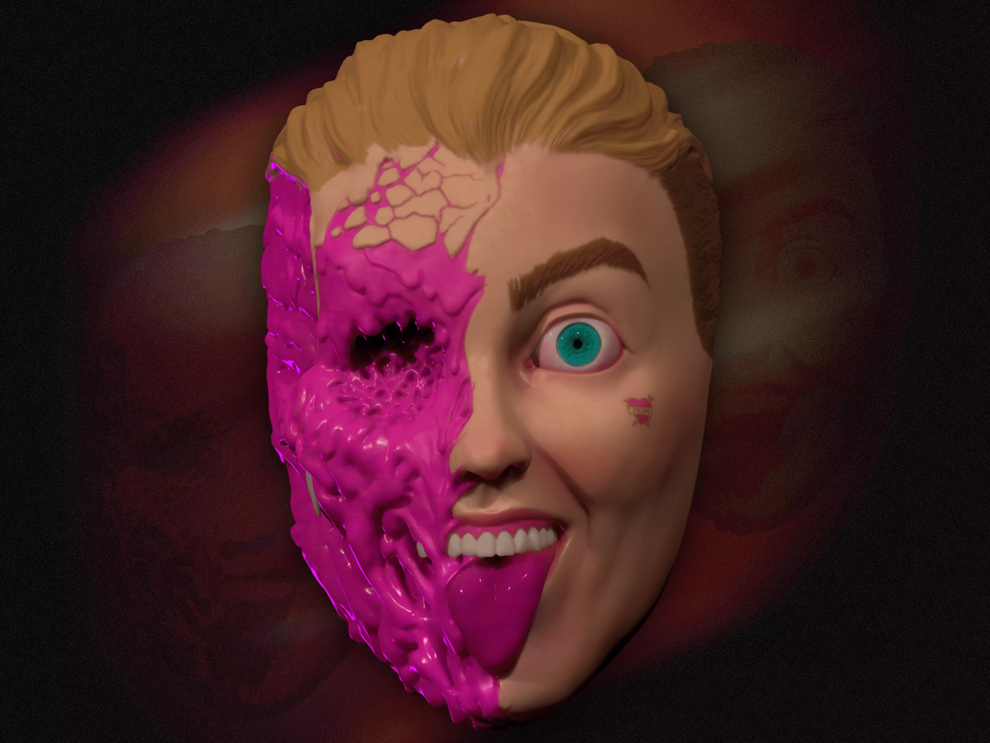 LOVUME Twofaced 3D print model