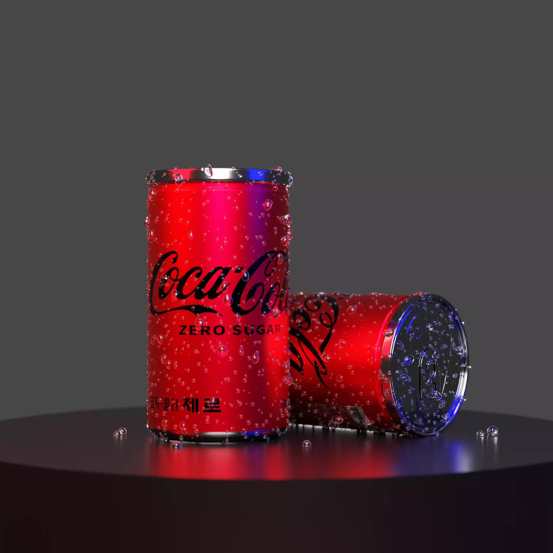 Coca-cola zero Korean ver 3D model_0