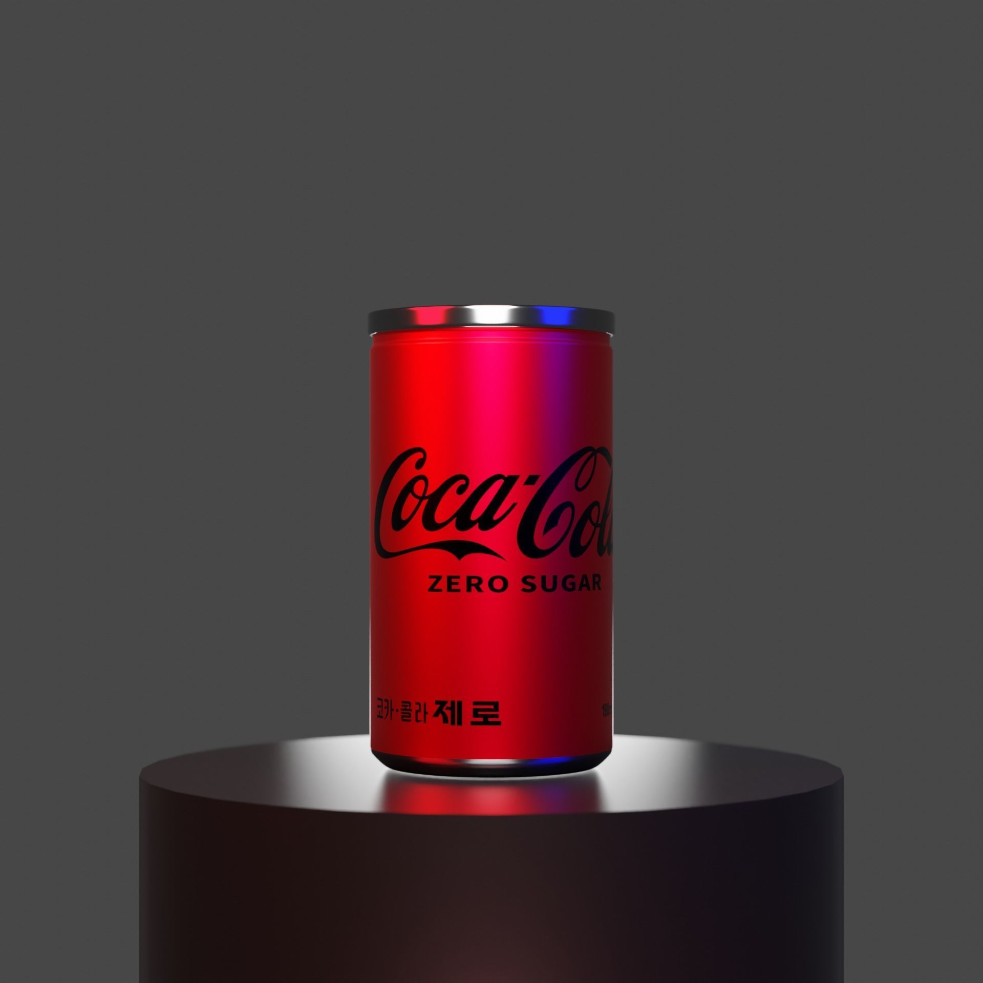 Coca-cola zero Korean ver 3D model_5
