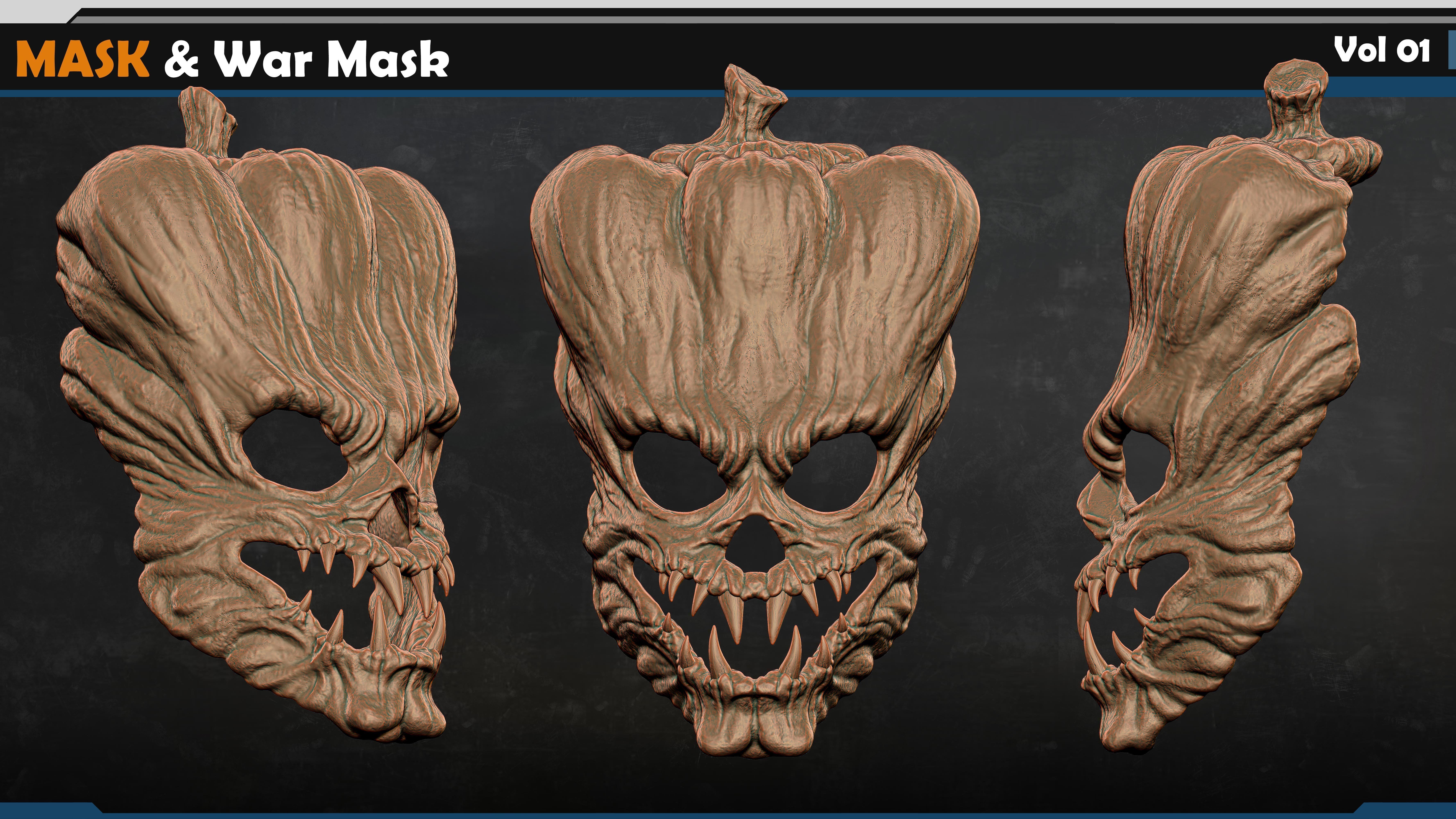 Mask -War Mask Vol 01 3D model_3