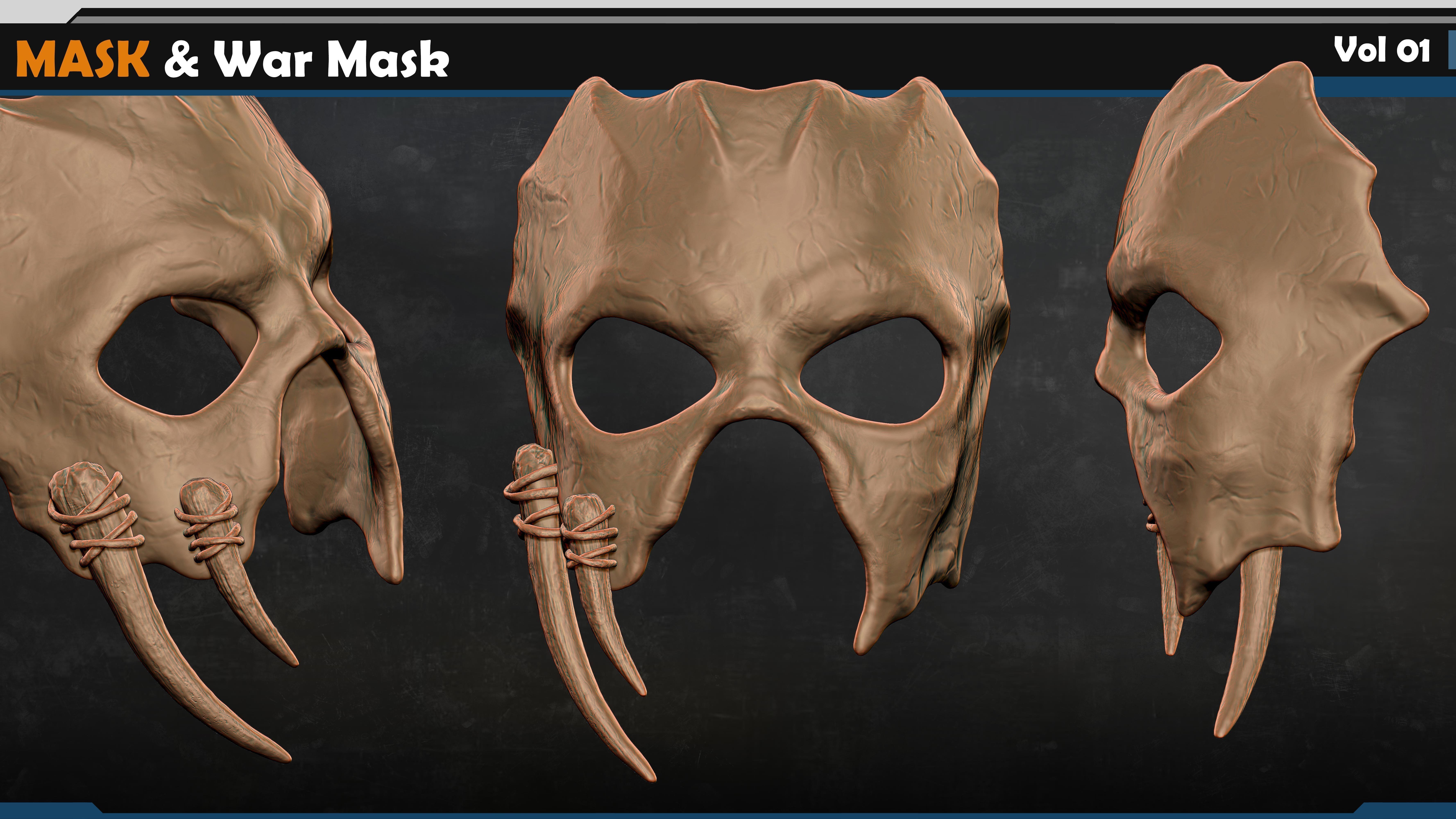Mask -War Mask Vol 01 3D model_8