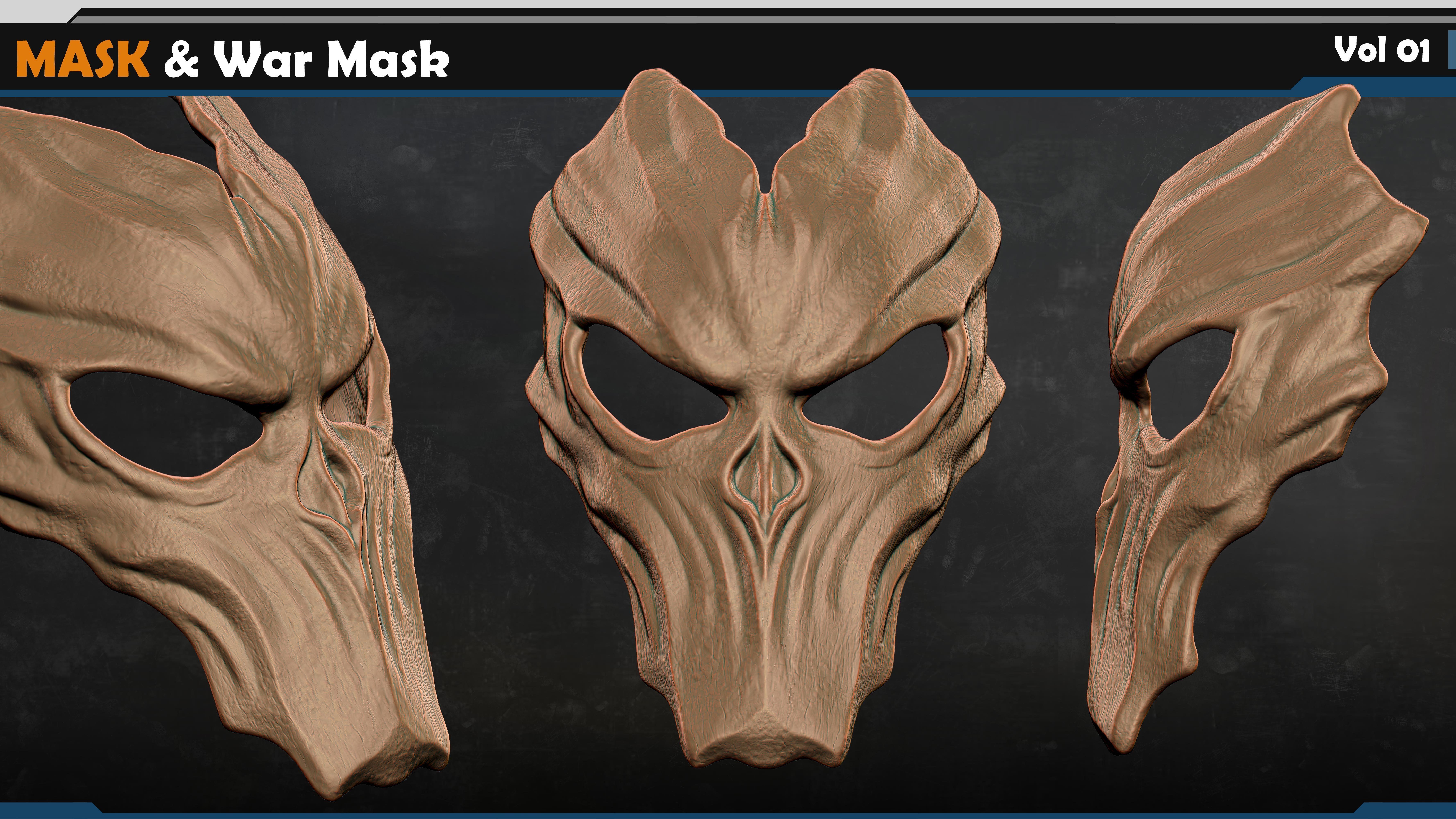 Mask -War Mask Vol 01 3D model_5