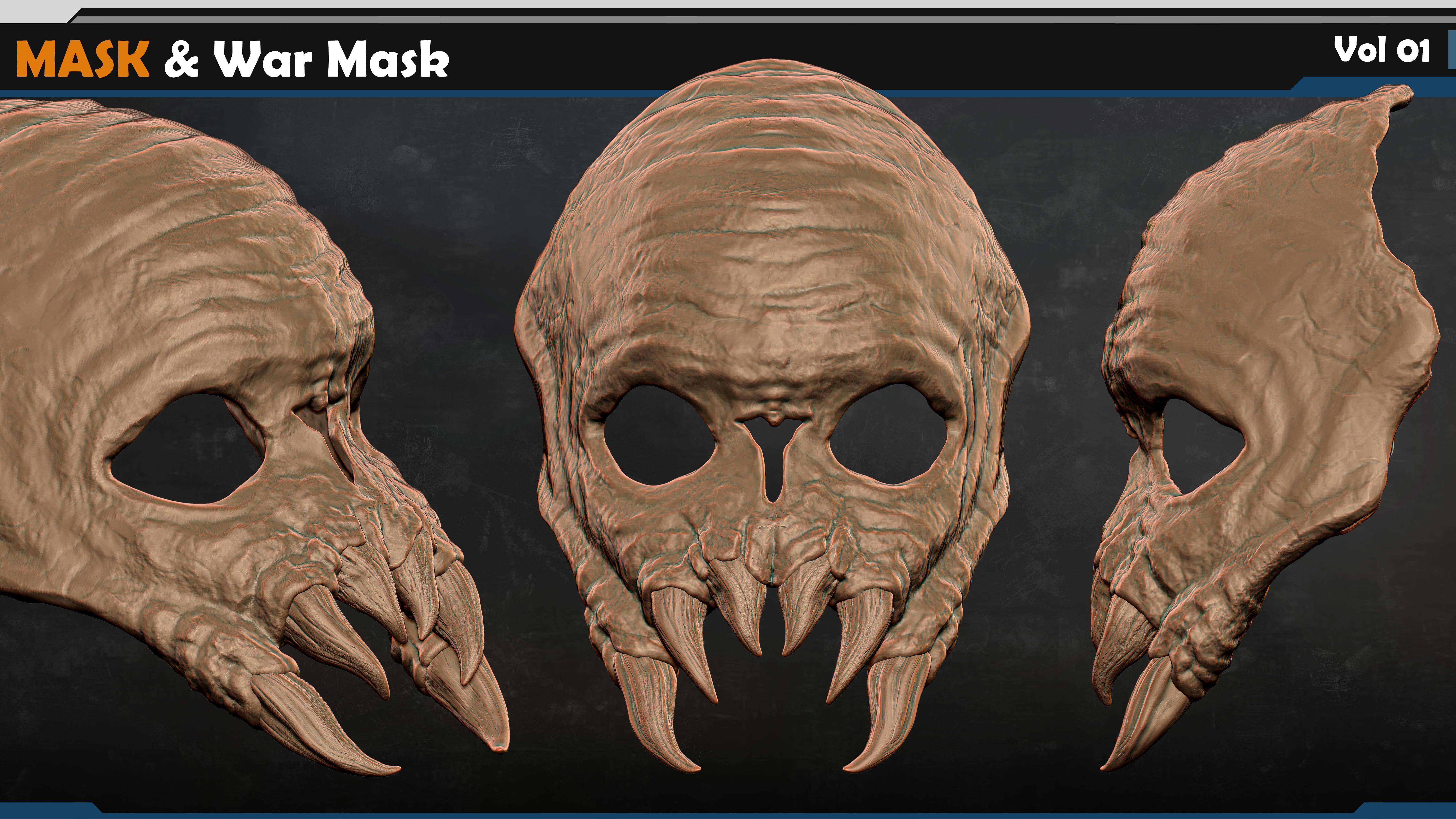 Mask -War Mask Vol 01 3D model_6