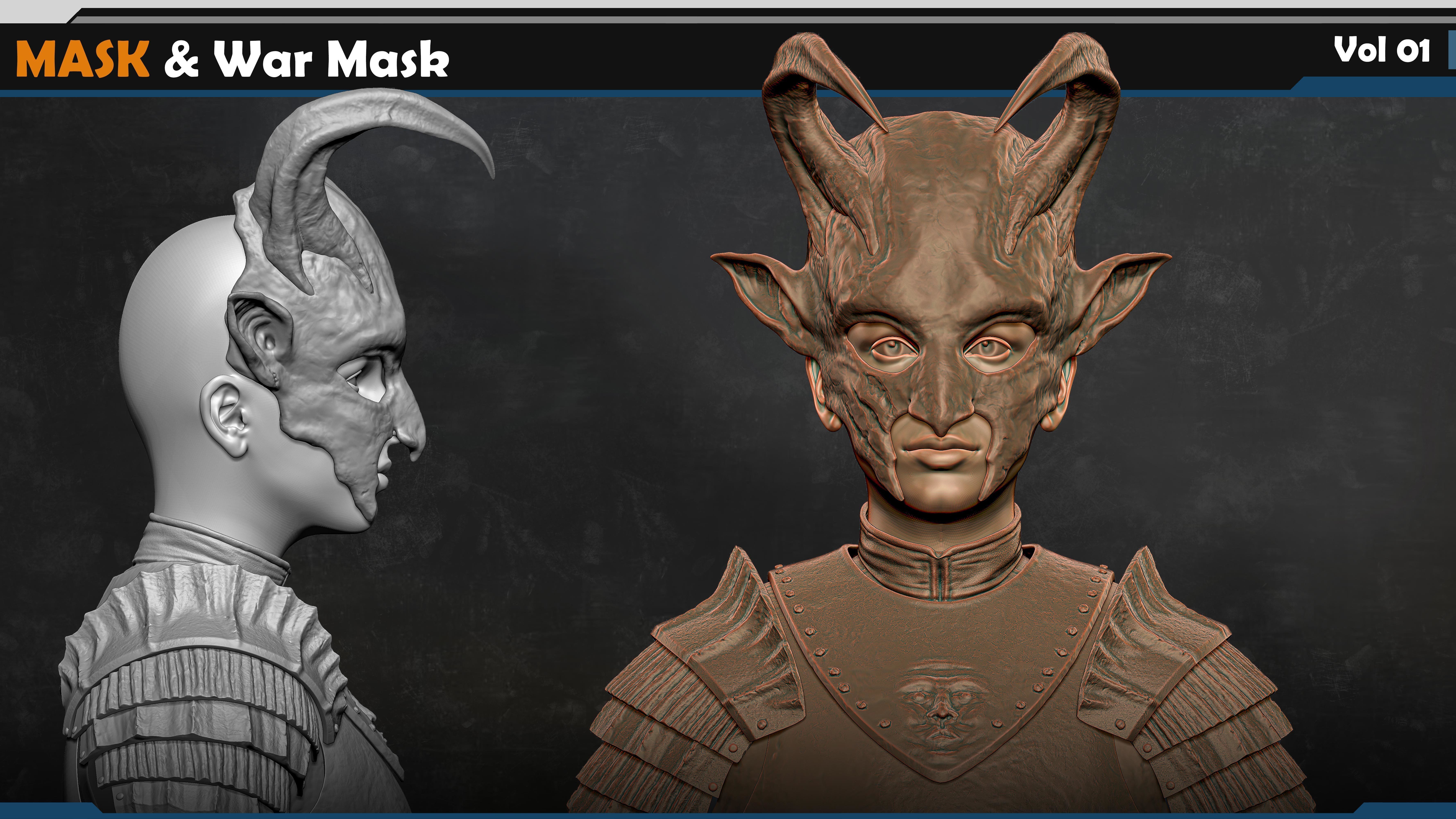 Mask -War Mask Vol 01 3D model_2